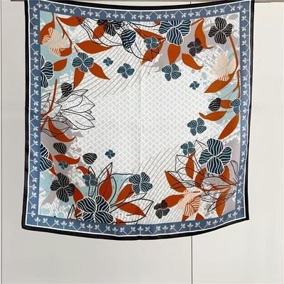 Custom 2024 Spring And Summer Fashion Mulberry Silk Square Scarf